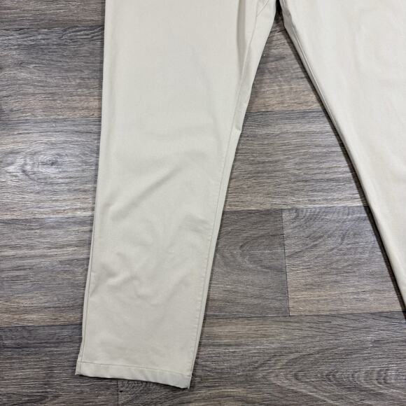 Rhone Pants Mens 38 Communter Tan Performance Stretch Slim - Picture 3 of 13